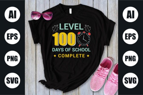 100 Days of School Shirt: Graphics for T-Shirt Designs