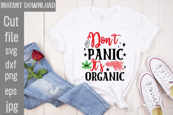Don't Panic Organic SVG for Graphics and T-Shirt Designs