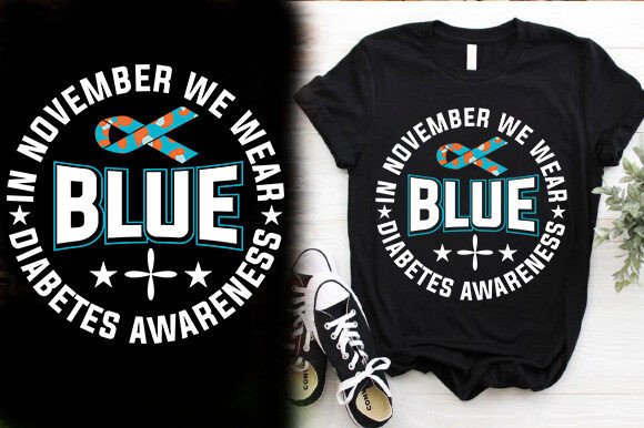 November Blue Awareness Graphics for T-Shirt Designs