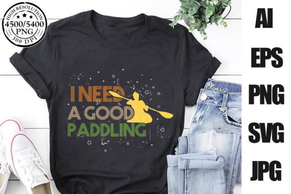 Paddling Kayaking Graphics for T-Shirt Designs