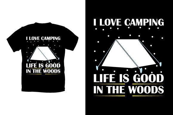 Reviewing Camping T-shirt Design 104 for Real Embroidery