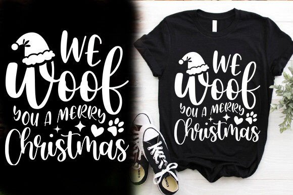 Reviewing WE WOOF YOU a MERRY CHRISTMAS TSHIRT DESIGN for Embroidery
